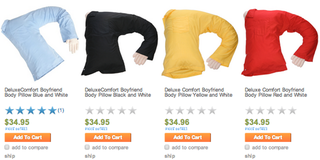 Illustration for article titled Girlfriend Body Pillow Update: 326% More Expensive, Joined by Dudes